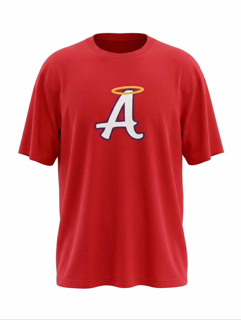 Sport-Tek Red Angels T-Shirt Athletic Athleisure Sporting Baseball Size L